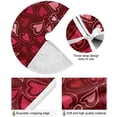 thumbnail image 2 of Coolnut Love Heart Christmas Tree Skirt 36", Valentine's Day Tree Skirt Double Layers Polyester Easter Tree Skirt for Valentine's Day Holiday Party Decoration, 2 of 6