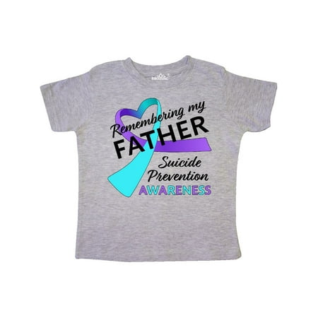 

Inktastic Remembering my Father- suicide prevention awareness Gift Toddler Boy or Toddler Girl T-Shirt