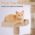 thumbnail image 6 of Coziwow 67" Cat Tree Kitty Play House Tower Condo Bed Scratch Post Toy Balls, Beige, 6 of 10