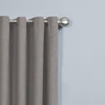thumbnail image 3 of Mainstays Faux Suede 63" Drapery Grommet Window Curtains Panel, Charcoal, 3 of 6