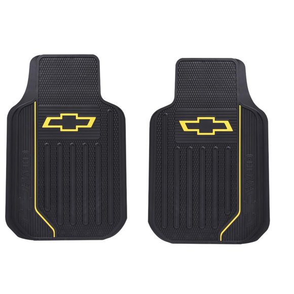 Plasticolor Tapis de Sol 001620R03 Elite Series; Noir; Caoutchouc; 2 Pcs