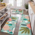 thumbnail image 2 of Pastel Pioneer Flower Pattern Kitchen Rugs Sets Of 3,Kitchen Runner Rugs Non Skid Washable,Decorative Kitchen Floor Mats for Kitchen,Sink,Laundry,17"x30"+ 17"x47" + 17"x59", 2 of 6