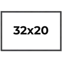 32x20 Frame Brown Picture Frame - Complete Modern Photo Frame Includes UV Acrylic Shatter Guard