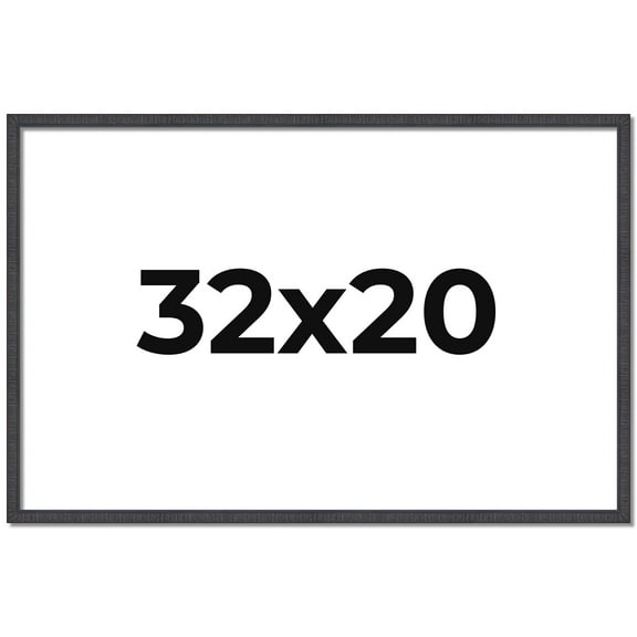 32x20 Frame Brown Picture Frame - Complete Modern Photo Frame Includes UV Acrylic Shatter Guard