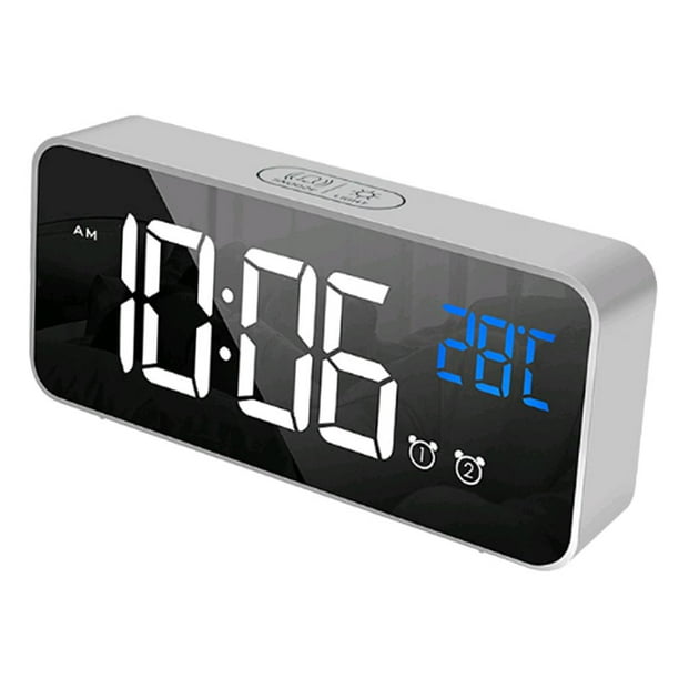 Despertador digital, Despertador de de duración, de dígitos / Función de repetición / Despertador electrónico Pta perfecl Reloj digital de cabecera LED