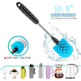 thumbnail image 3 of Fmxomd 10.6 inch Bottle Brush Set of 3, Good Grip for Washable Coffee Cups, Water Bottles, Ba/by Bottles, Straws, to-go Cups, Long-Handled 3-in-1 Stainless Steel Bottle Brushes, 3 of 8
