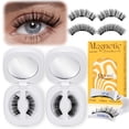 thumbnail image 1 of QUEWEL Magnetic Eyelashes with Applicator Soft 3D Magnetic Lashes Natural Look, Reusable Lashes Kit No Glue Remover Needed, Easy to Use for Beginners(GD-CX-CD2), 1 of 3