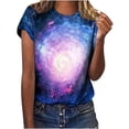 thumbnail image 1 of WEAIXIMIUNG T-Shirt Étoile Mode Décontractée à Manches Courtes d'Été pour Femmes de Noël, 1 of 6