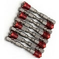 thumbnail image 4 of 10 puntas de destornillador de 65 mm de largo, con fuerte magnetismo, antideslizantes, de cruz, color rojo, 4 of 12