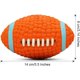 thumbnail image 3 of Dog football, interactive dog toys that float and bounce for teeth and tooth cleaning, durable natural rubber foot, 3 of 5