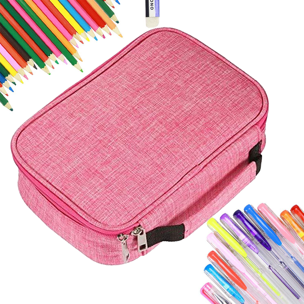 STOBOK 2pcs 72 Colored Pencils with Case Colored Drawing Pencils Colored  Pencil Wrap Pencil Pouch Slot Pen Pencil Pouch Colored Pencil Case Storage