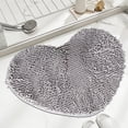 thumbnail image 1 of COM1950s Heart Shaped Doormat, Soft Absorbent Rug with Non-Slip Backing for Bathroom and Entryway, Available in Multiple Colors (20x16 Inches), 1 of 7