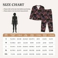 thumbnail image 4 of Daiia Orchids Flowers for Women's Long-Sleeved Pajama Set – Soft & Comfortable Sleepwear Button-Up Pajamas Cozy Lounge Wear-XX-Large, 4 of 7