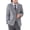 Grey, variant on Boys 𝖡lazer Suit Jackets Kids Single 𝖡reasted Lapel Collar 𝖡lazer Coat School Formal Unifor𝗆 Suit Outerwear Athletic