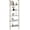 White Marble 5-tier, variant on Ladder Shelf Open 5-Tier Bookshelf Wall-Mounted Black Wood Bookcase Storage Rack Open Industrial Modern Plant Stand Utility Organizer Bookcase Metal Frame Furniture Office Bedroom