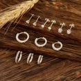 thumbnail image 7 of YEUOYEA 6 Pairs Stud Earrings for Women, Small Huggie Hoop S925 Sterling Silver Post Hypoallergenic Earring Sets, Jewelry Gifts, 7 of 7