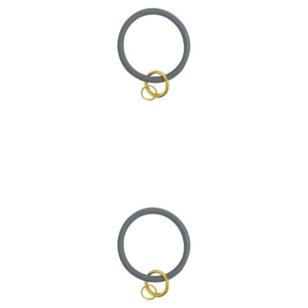 Cadena de Silicona Kearding para Teléfono Móvil Universal Antipérdida Cordón Deportivo Gris 2Conjunto