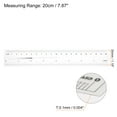 thumbnail image 2 of Unique Bargains Flexible Ruler 8 Inch 0.5mm Scale PET Plastic Film Straight Ruler, 2 of 6