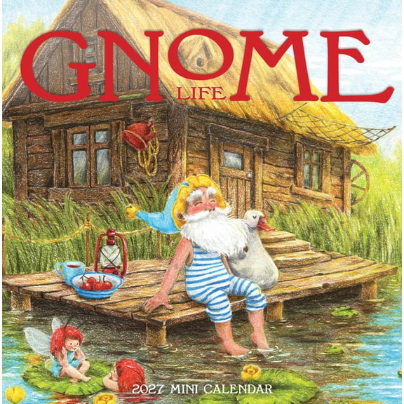 Gnome Life Mini Wall Calendar 2027, (Paperback)