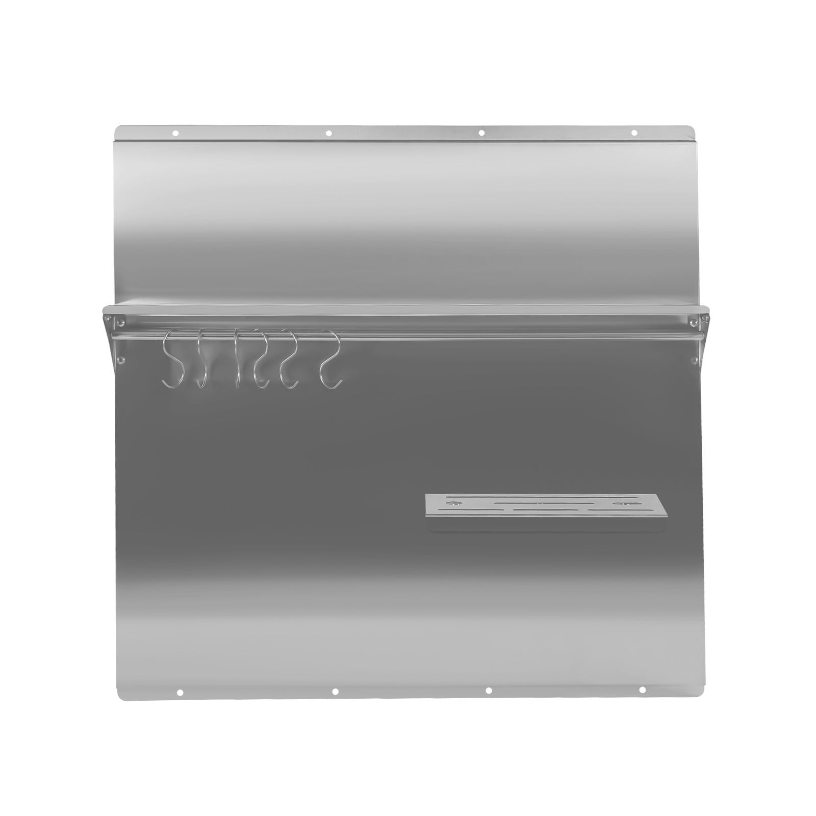 DENEST 30*30.7 Inch Stainless Steel Range Backsplash with Shelf Range Hood Wall Shield