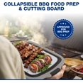 thumbnail image 2 of 2-Pack XL Collapsible BBQ Prep Tub with Built-In Cutting Board, Lid & Strainer – Marinate, Drain & Prep – Large Food-Safe Container – Perfect for Grilling, Smoking & Outdoor Cooking (Black), 2 of 6