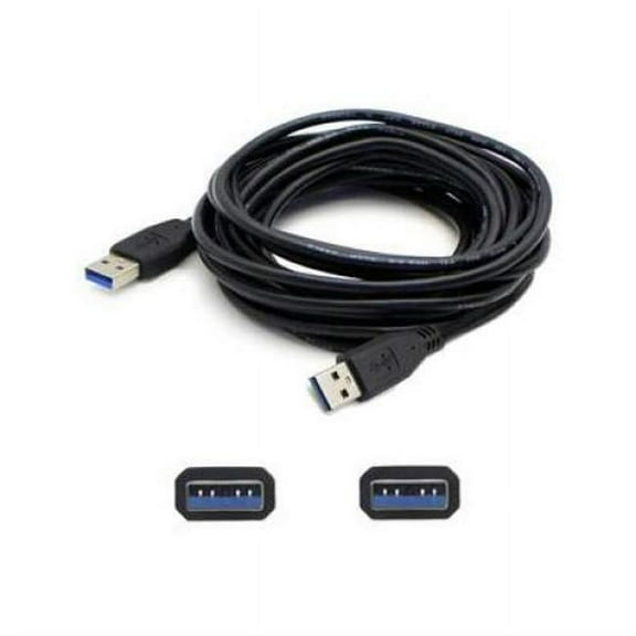 10 ft. USB 3.0 Male to USB 3.0 Male Extension Cable, Black
