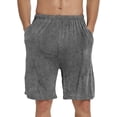 thumbnail image 3 of MoFiz Men's Solid Bamboo Pajama Shorts with Pockets Loungewear 3-Pack for Men, 3 of 6