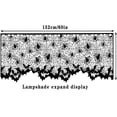 thumbnail image 2 of Halloween Black Lace Lamp Shade Cover,Gothic Spider Web Bat Pattern Sheer Wrap for Table Lamps,Pendant Lights,Fireplace,Home Party Decor,60x19.7 inch, 2 of 5