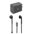 thumbnail image 1 of LOGiiX Kit Essentiel pour Appareils USB-C - Noir, 1 of 1