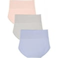 thumbnail image 3 of High Waisted Underwear for Women Full Coverage Brief No Show Panties Sexy Comfortable Pantie 3 Pack, 3 of 6