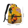 thumbnail image 2 of Yiaed The Chicken Family Print School Backpack College Backpack Daypacks for Students High School Spacious and Durable Daypack for Work and Travel-One Size, 2 of 6