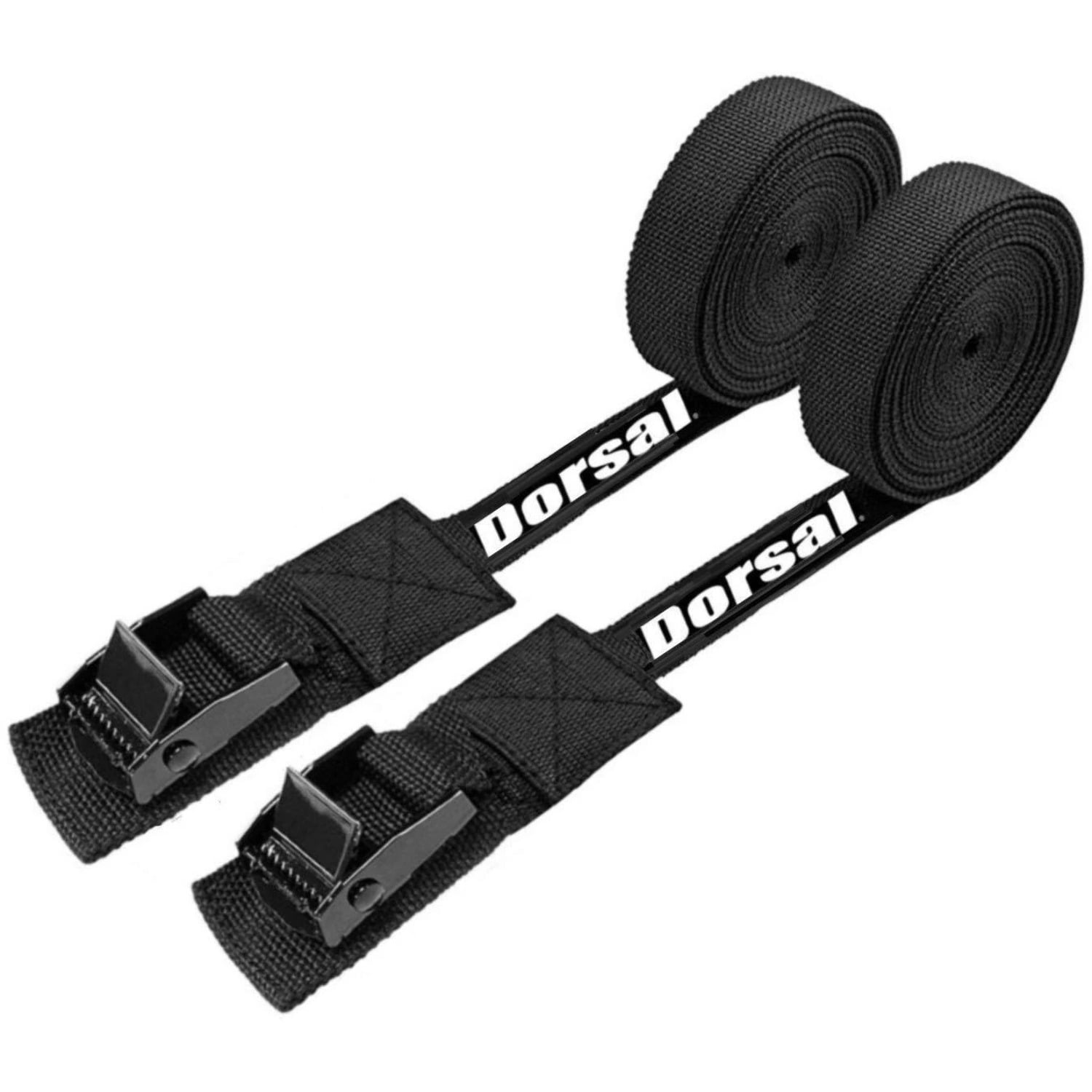 Set of 2 Kayak Webbing Strap Roof Rack Tie Downs with Quick Release Buckle 