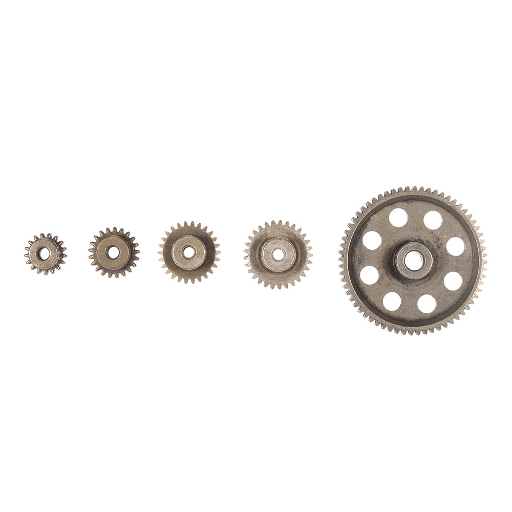 KIMISS Engrenage Métallique Différentiel 64T + Pignons Moteur 17T/21T/26T/29T – Pour HSP 1/10, RedCat – Pièce RC Durable