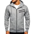 thumbnail image 2 of Moda hombre invierno manga larga cremallera utilidad sudadera Tops blusa Pompotops oipoqjl21643, 2 of 7