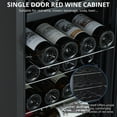 thumbnail image 4 of Aoile Wine Fridge Dual Zone, 39 Bottle Built-in/Freestanding Wine Cellar, Wine Cooler Refrigerator with Adjustable Shelves & Digital Temperature Display for Home, Kitchen, Black, 4 of 7