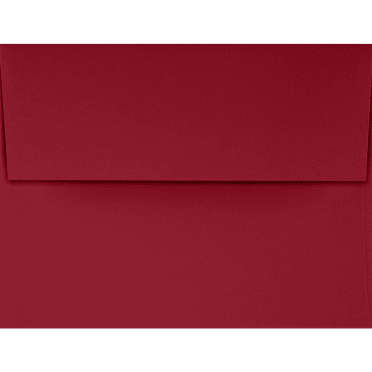 LUXPaper A4 Invitation Envelopes, 4 1/4 x 6 1/4, 80 lb. Garnet Red, 50 Pack