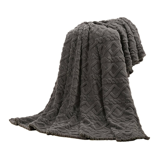 Manta de Lanzamiento Suave 70 * 100 cm Ultra Suave Y Cálida Manta de Lana Cálida Sólida Cojín Sofá Cama Manta Súper Suave