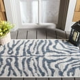 thumbnail image 2 of SAFAVIEH Courtyard Gerald Animal Indoor/Outdoor Area Rug, Ivory/Navy, 2'7" x 5', 2 of 13