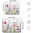 thumbnail image 3 of Dish Drying Mat Herbs and Wild Flowers Absorbent Dry Mats for Dishes Draining Pad for Kitchen Countertop 16" x 18", 3 of 7