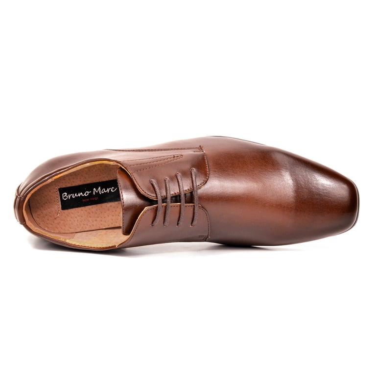 Bruno Marc Men's Classic Modern formal Oxfords Lace Up Leather Lined Dress Shoes