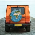 thumbnail image 6 of Rateoe Earth View World Map Pattern Tire Cover Wheel Protectors Weatherproof Wheel Covers Universal Fit for Trailer Rv SUV Truck Camper Travel Trailers Accessories-16 inch, 6 of 6