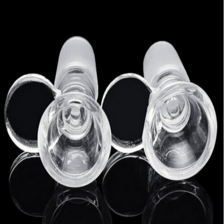 18mm Male Glass Slide Bowl With Round Handle Clear Slide Funnel Type