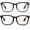 Black+leopard, variant on Blue Light Blocking Glasses for Women/Men Clear Frame Square Eyeglasses Computer Gaming Screen Glasses