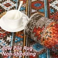 thumbnail image 4 of WhizMax 2'x6' Boho Kitchen Runner Rug Geometric Throw Runners Non-Slip Low Pile Bedsides Floor Mat for Laundry Hallway, Brown/Multi, 4 of 6