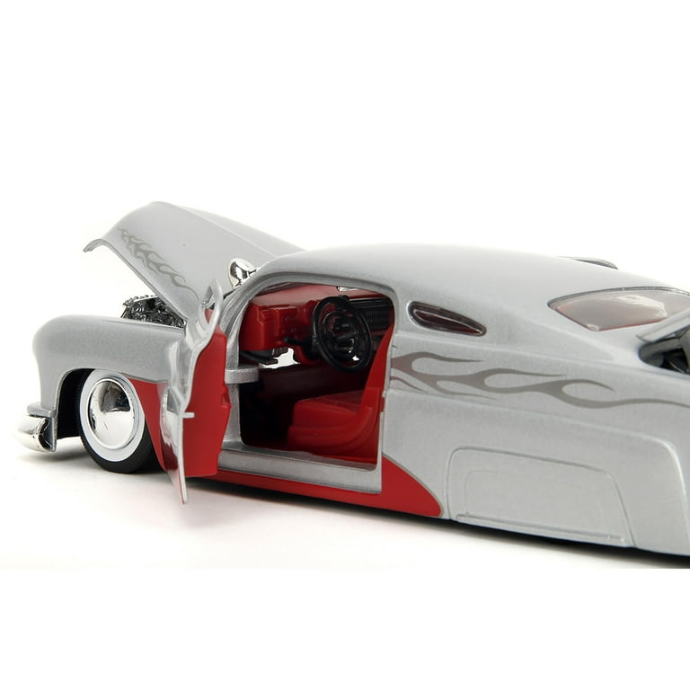1951 Mercury Silver Metallic and Red with Flame Graphics and