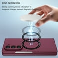 thumbnail image 4 of Dteck Magnetic Case for Samsung Galaxy Z Fold 6 5G (2024),Built in Iron Ring Compatible with MagSafe Charger,Shockproof Slim Fit Hard PC Lightweight Anti-scratch Protective Phone Cover,Winered, 4 of 9