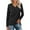 Black, variant on Dressy Tops for Women Solid V Neck Long Sleeve Top