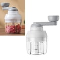 thumbnail image 5 of Picadora de ajo multifuncional portátil manual picadora de ajo procesador de alimentos para cocina casera cocina al aire libre blanco, 5 of 5