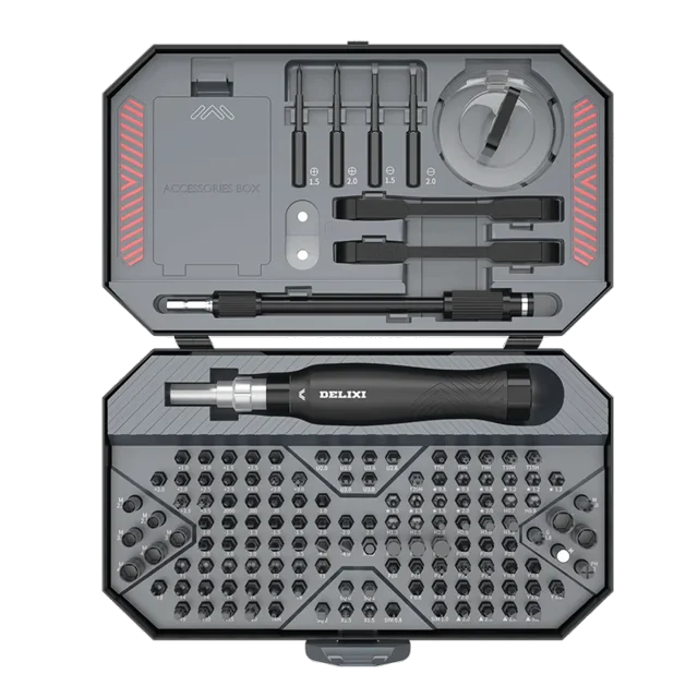 Xiaomi DELIXI 145-in-1 Screwdriver Set Precision Magnetic Screw Driver Bits Wireless Hand Screw Driver Repair Power Tools DMH