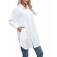 thumbnail image 2 of Vestido Camisero Informal para Mujer, Cuello en V, Botones, Larga, Holgado, Minivestido L, 2 of 8
